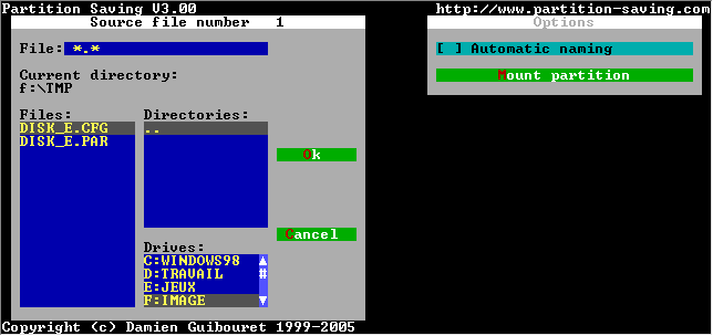 Vælg fil til udpakning